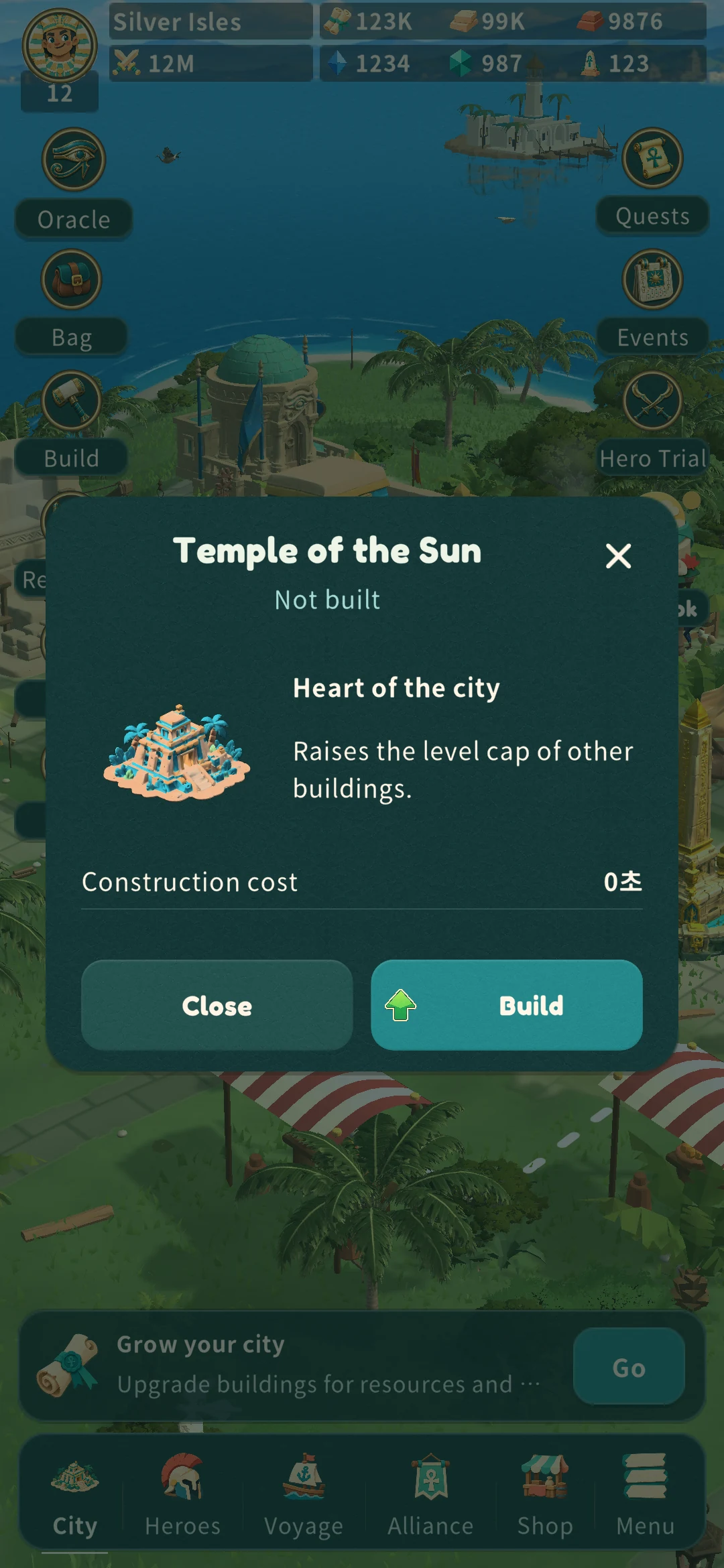 Temple construction