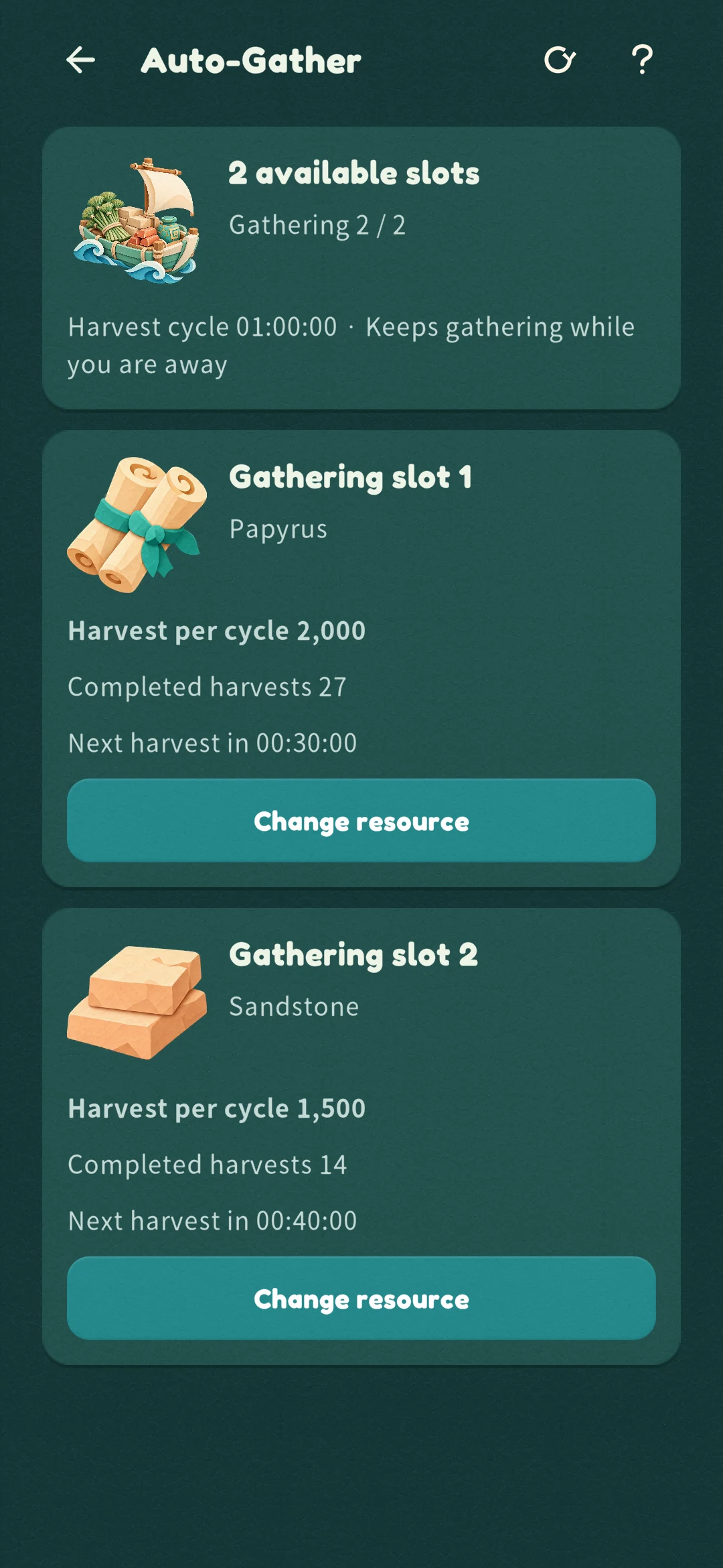 Automatic gathering